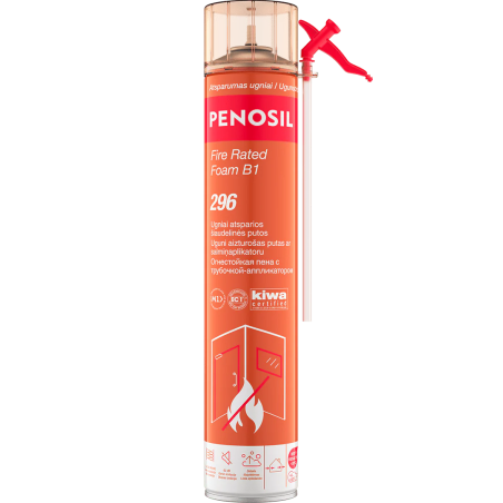 PENOSIL Fire Rated Foam B1 296 - ugniai atsparios šiaudelinės putos