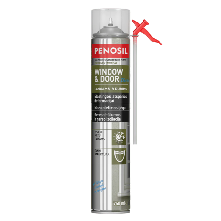 PENOSIL Window & Door - elastingos šiaudelinės sandarinimo putos