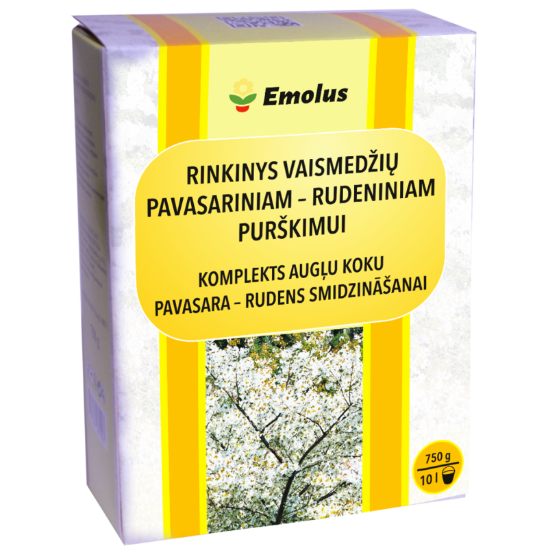 Rinkinys vaismedžių pavasariniam-rudeniniam purškimui EMOLUS 750g