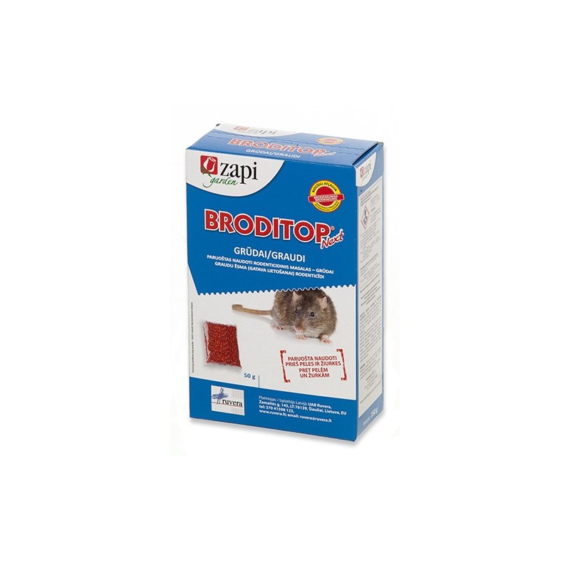Nuodai graužikams BRODITOP NEXT grūdai 150 g (3x50) (24)