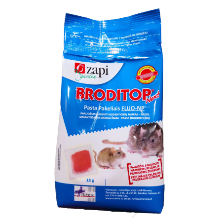 Graužikų nuodai BRODITOP Next pasta 10x15g