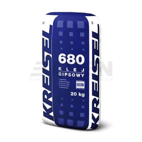 GIPS-KLEBEMÖRTEL 680 Gipsiniai klijai