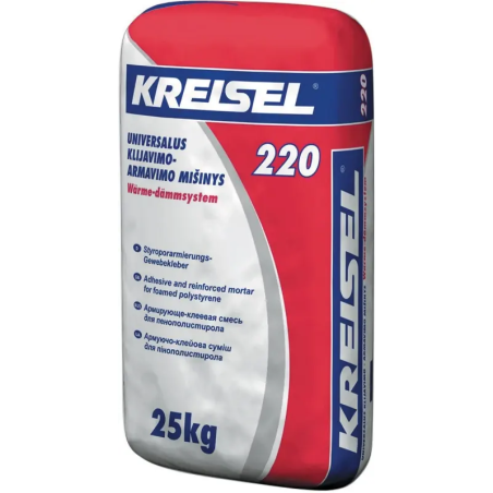 Universalus klijavimo-armavimo mišinys WÄRME-DÄMMSYSTEM 220