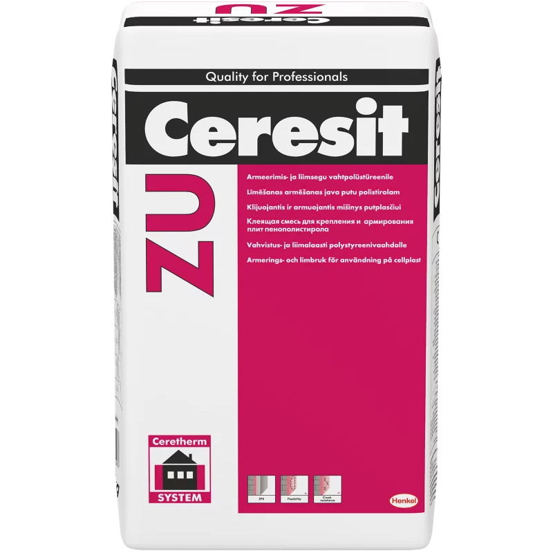 Klijavimo ir armavimo mišinys putplasčiui CERESIT ZU 25kg