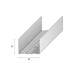 Profilis  UW 0.5mm 50-100mm